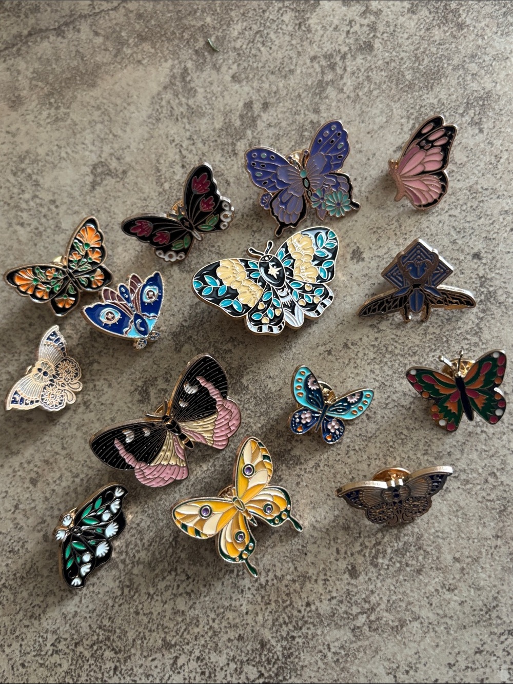 Bundle of butterfly and moth pins
